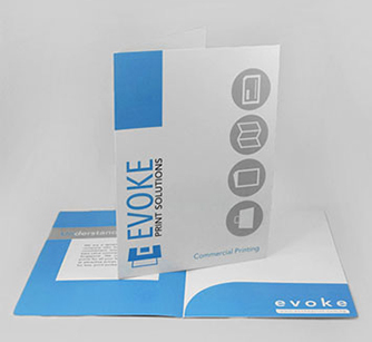 Closeup of Corporate Artcard Folder