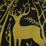 close-up of silkscreen print of a deer