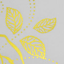 Closeup of foil stamp