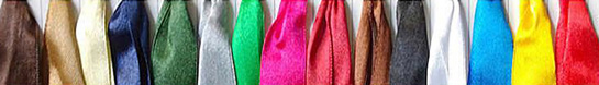 Selection of flat satin ribbon handle colours