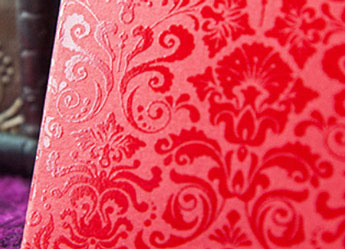 Spot UV effect closeup