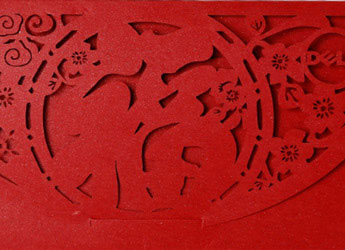 die-cut effect closeup
