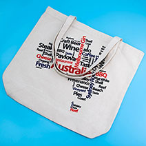 Silkscreen Printed Canvas Tote Bag