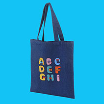 Denim Canvas Tote Bags